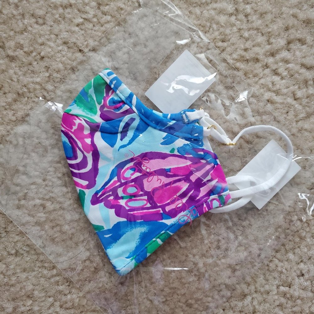Authentic Lilly Pulitzer ChillyLilly Face Mask